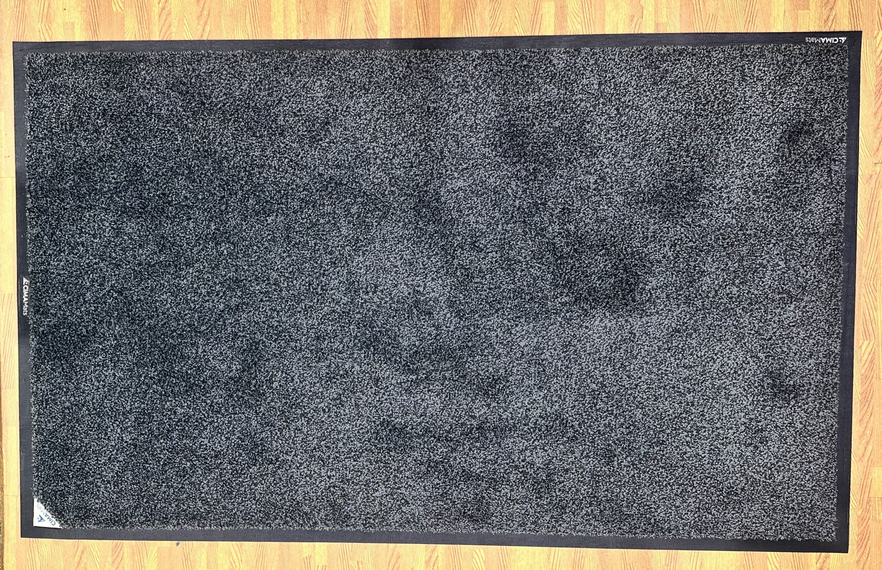 Entrance with commercial mats in use
